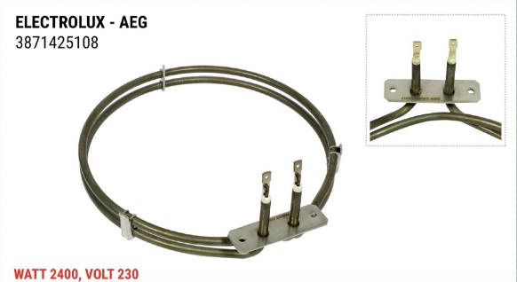 Тэн конвекции Духовки AEG-ELECTROLUX-ZANUSSI 3871425108 ( 2400W )