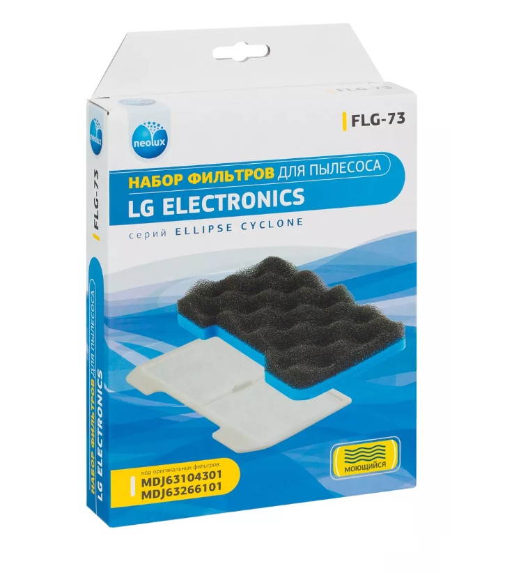 Комплект сменных фильтров Пылесоса LG MDJ63104301+MDJ63266101 ( FLG-73 )