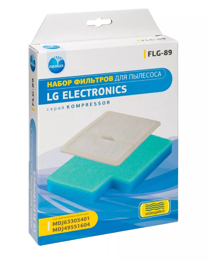 Комплект сменных фильтров Пылесоса LG MDJ49551604+MDJ63305401 ( FLG-89 )