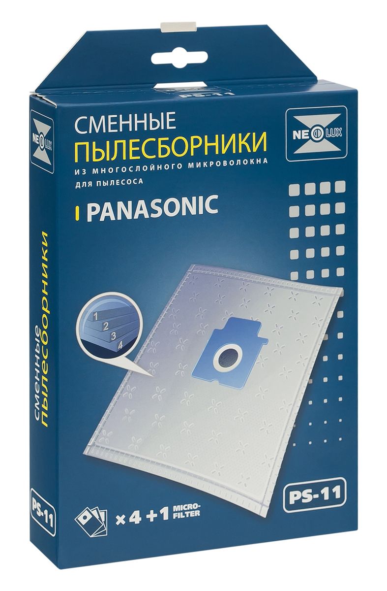 Комплект сменных мешков Пылесоса UNIVERSAL PS-11 ( 4+1 микрофильтр )