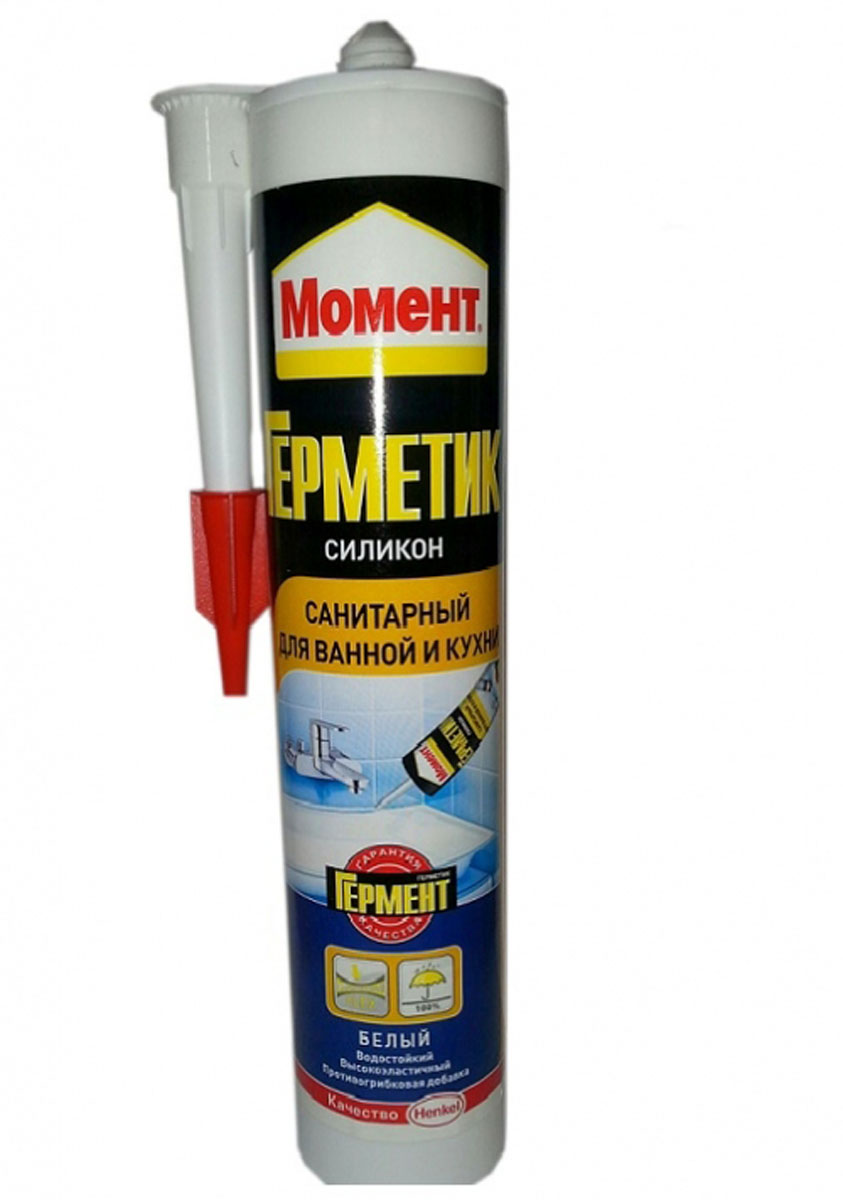 Герметик ( силикон ) Момент Санитарный (для ван и кух.) прозрачный 2002675 (280 ml.)