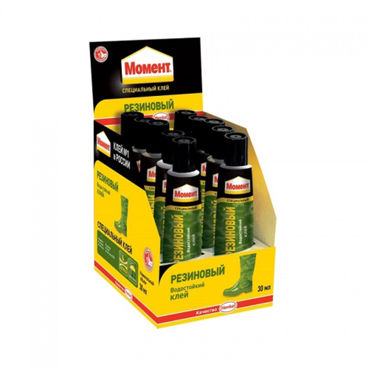Клей <<Момент-резиновый>> 873074 (30 ml. 10/120 шт.) в шоу-боксе