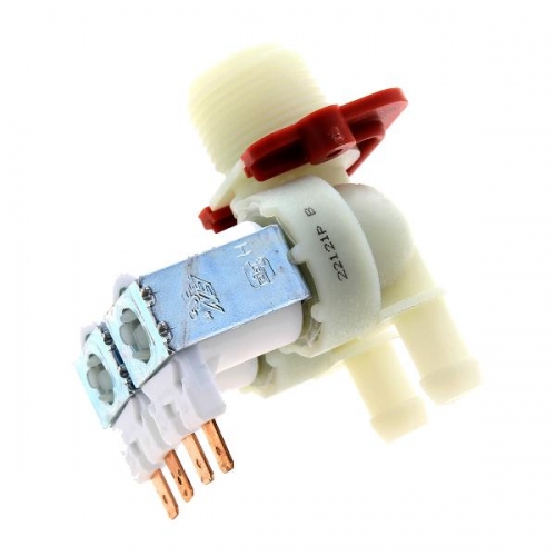 Клапан подачи воды 2/180 °. Стиральной Машины WHIRLPOOL 481281729057 ( BITRON D 12 mm. )