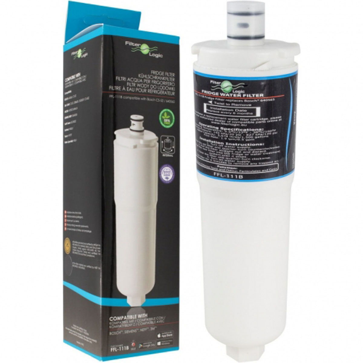 Фильтр для очистки воды ACQUA Холодильника BOSCH 00640565 ( CS-52, FFL-111B )
