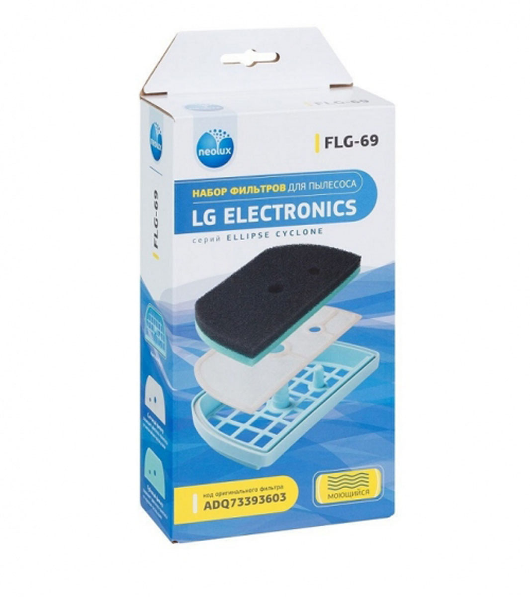 Комплект сменных фильтров Пылесоса LG ADQ73393603 ( FLG-69 )