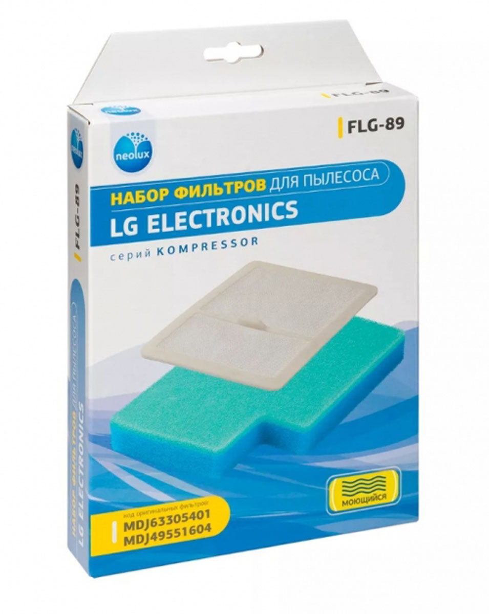 Комплект сменных фильтров Пылесоса LG MDJ49551604+MDJ63305401 ( FLG-89 )
